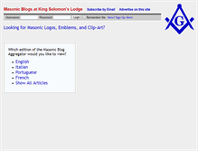 Tablet Screenshot of kingsolomonslodge.org